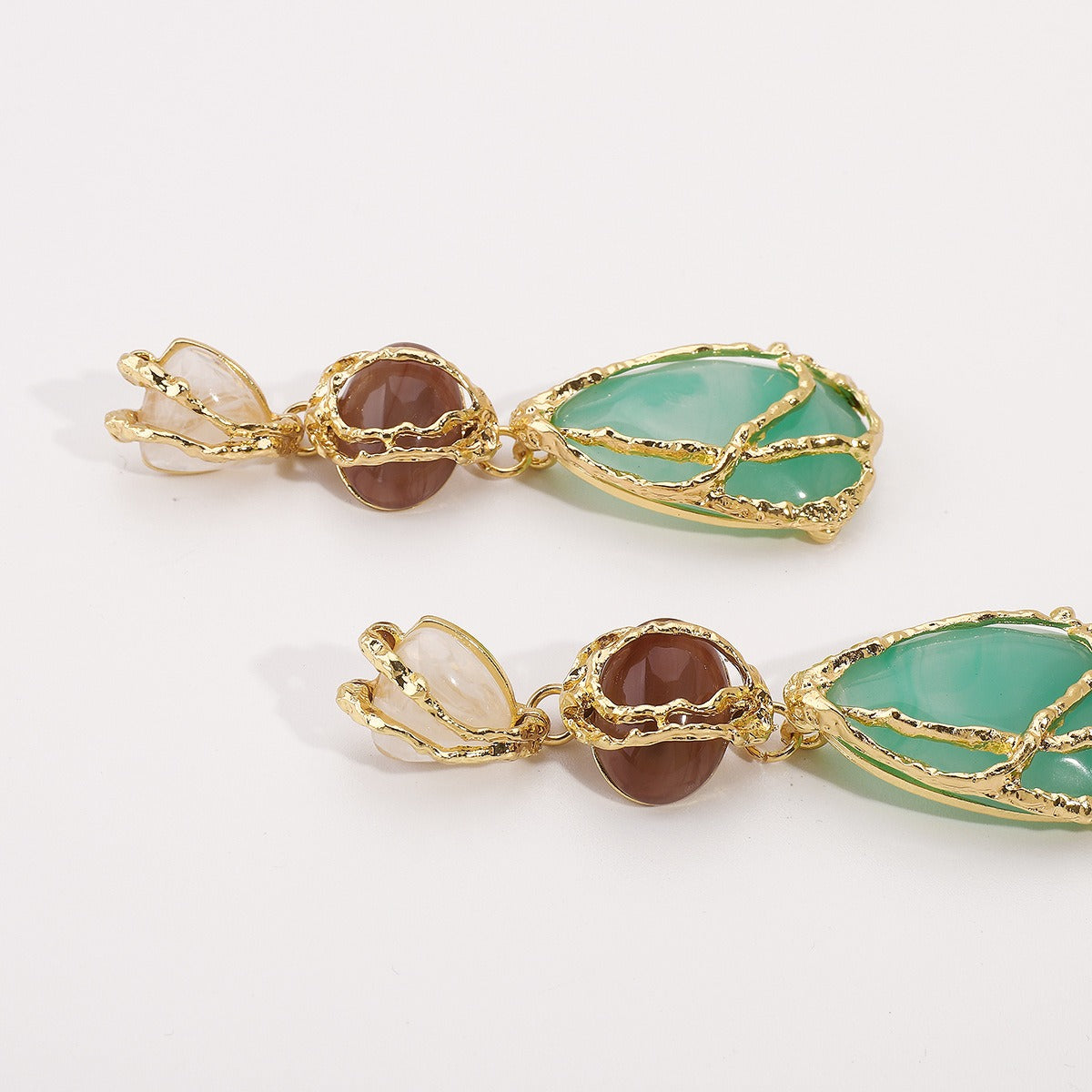 Syra – Ohrringe Netz Tropfen Elegant