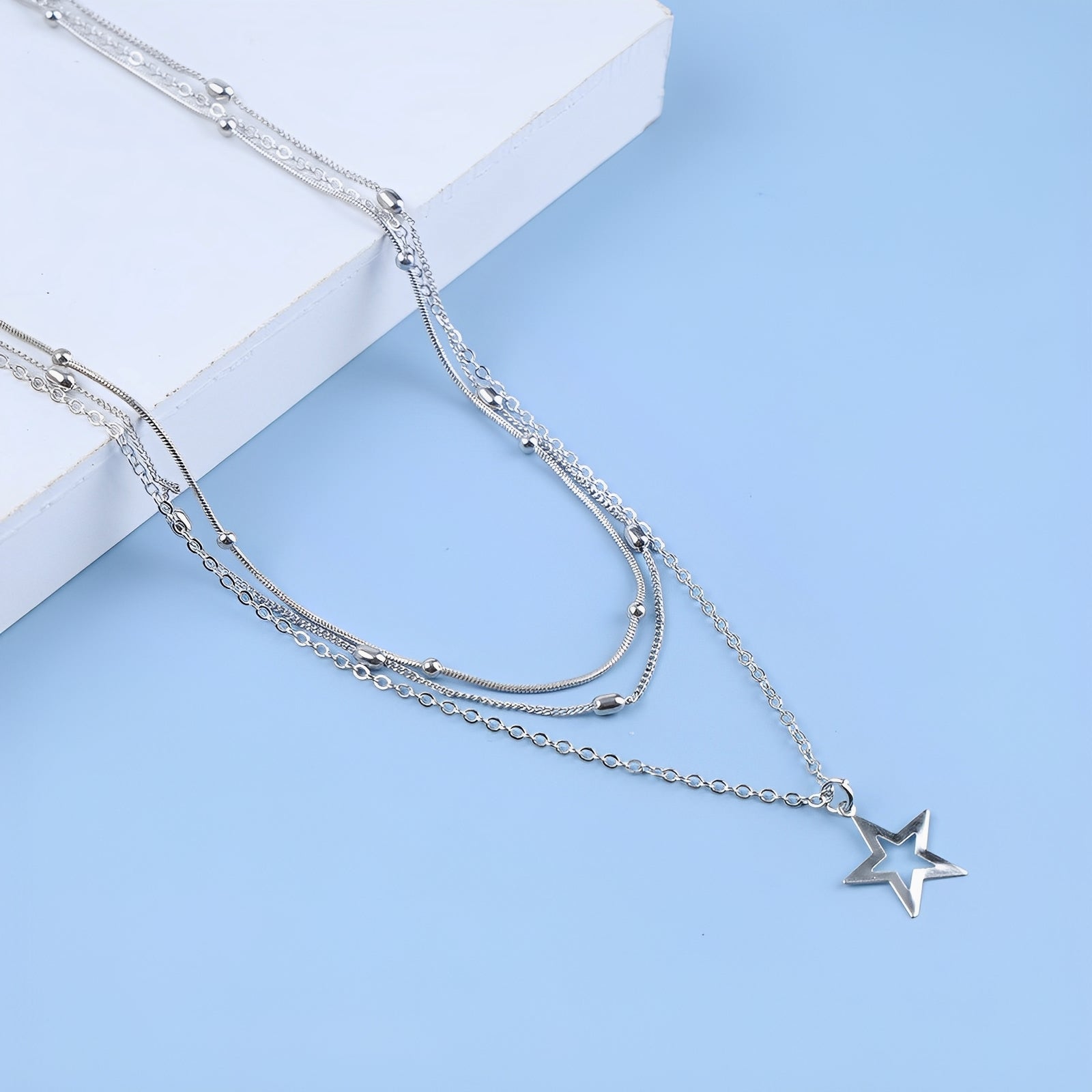Elly – Vintage-Silberkette mit Stern
