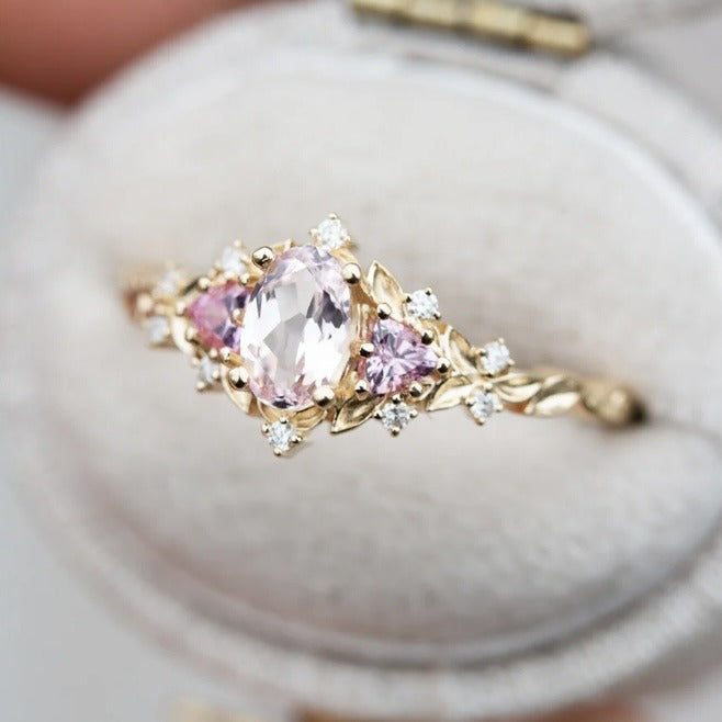 Coraline – Ring Krone Patina Rosa Verdigris