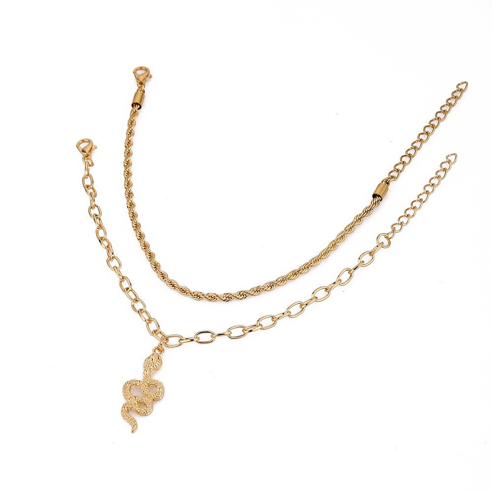 Maelli – Elegante Boho-Knöchelkette