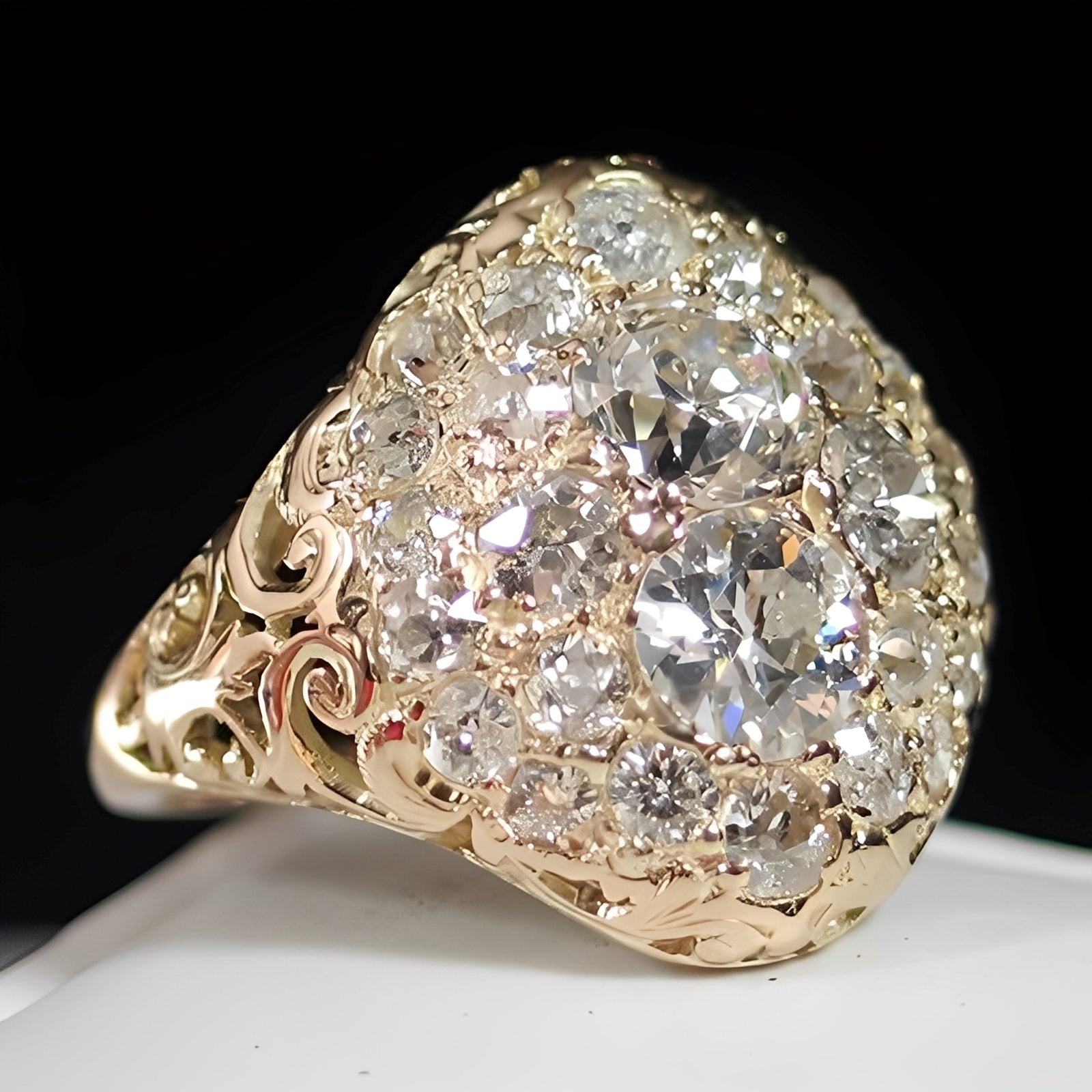 Zendy – Bague in Gold und Diamant Vintage