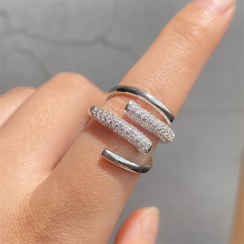 Kaede – Ring Kupfer Geometrische Elegante Form