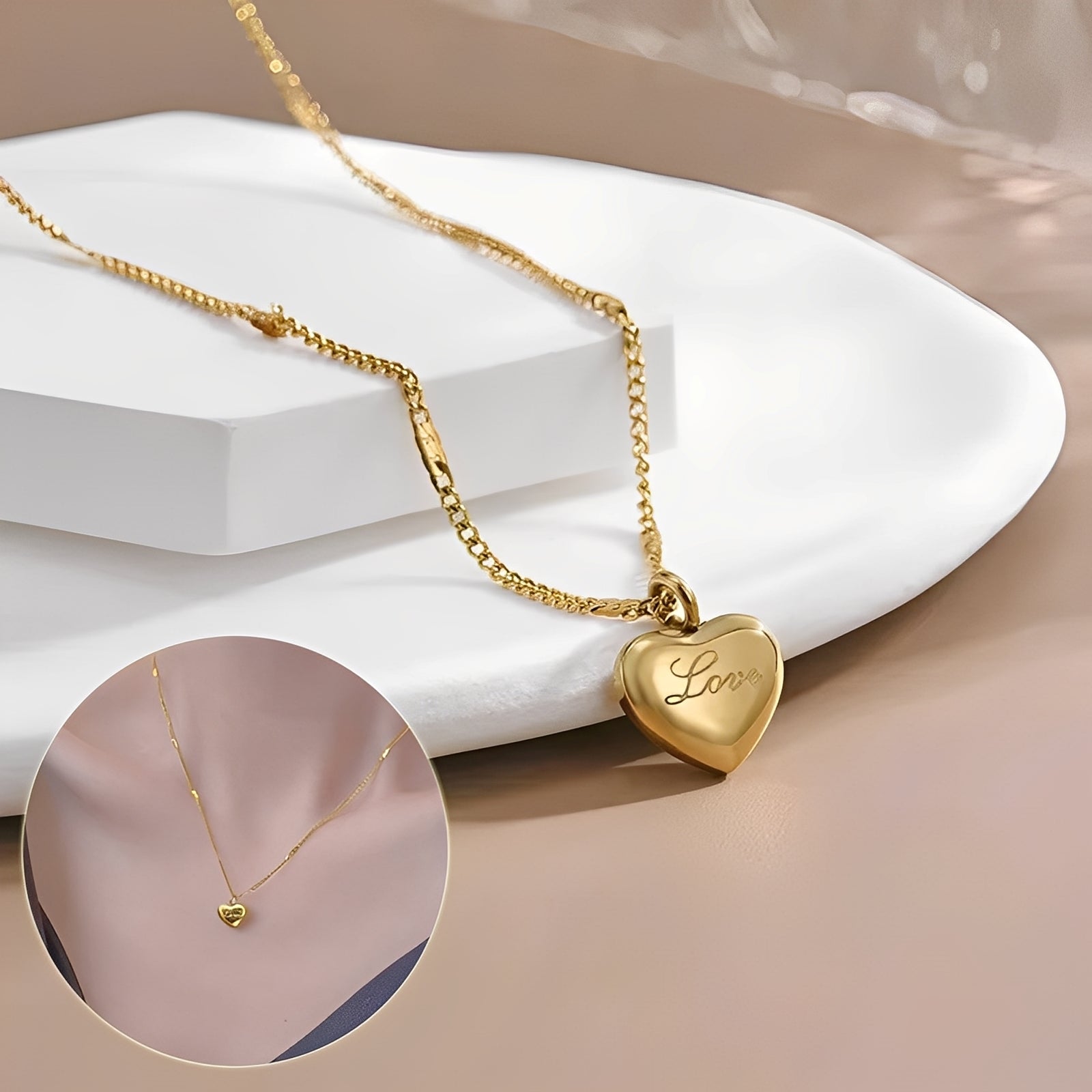 Yumi – Collier Herz aus Gold