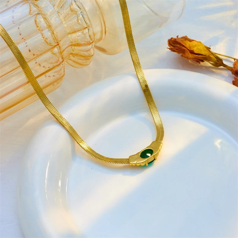 Ezra – Kette Kairo Gold Minimalistisch