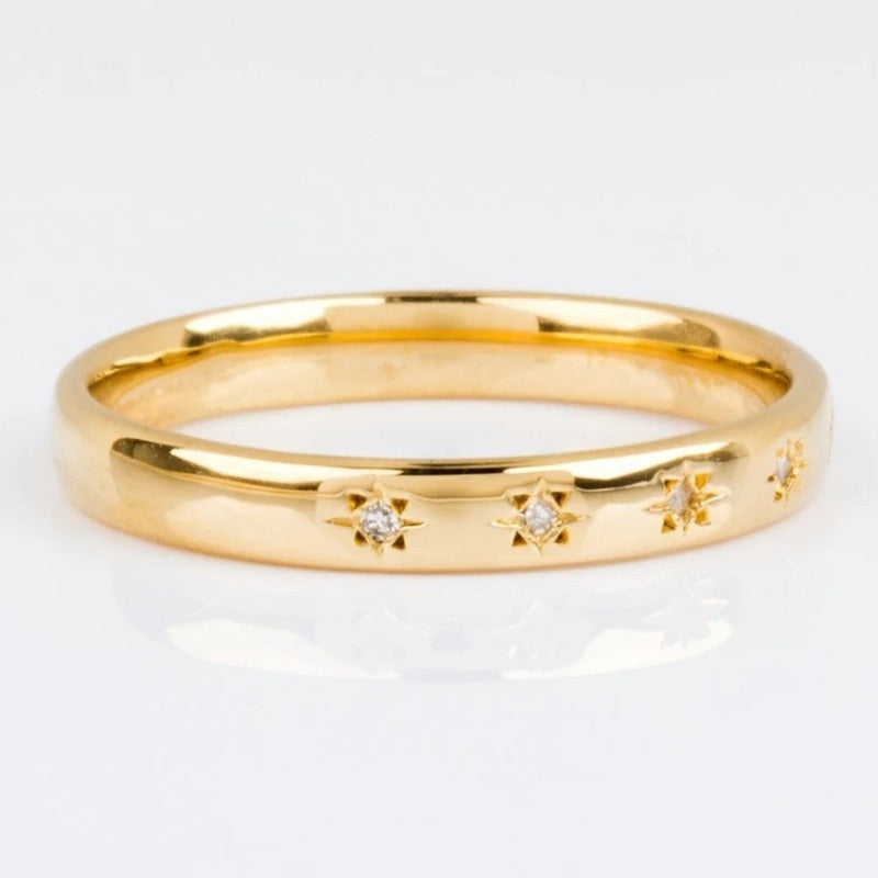 Zaynah – Vintage-Ring Gold mit Zirkonium