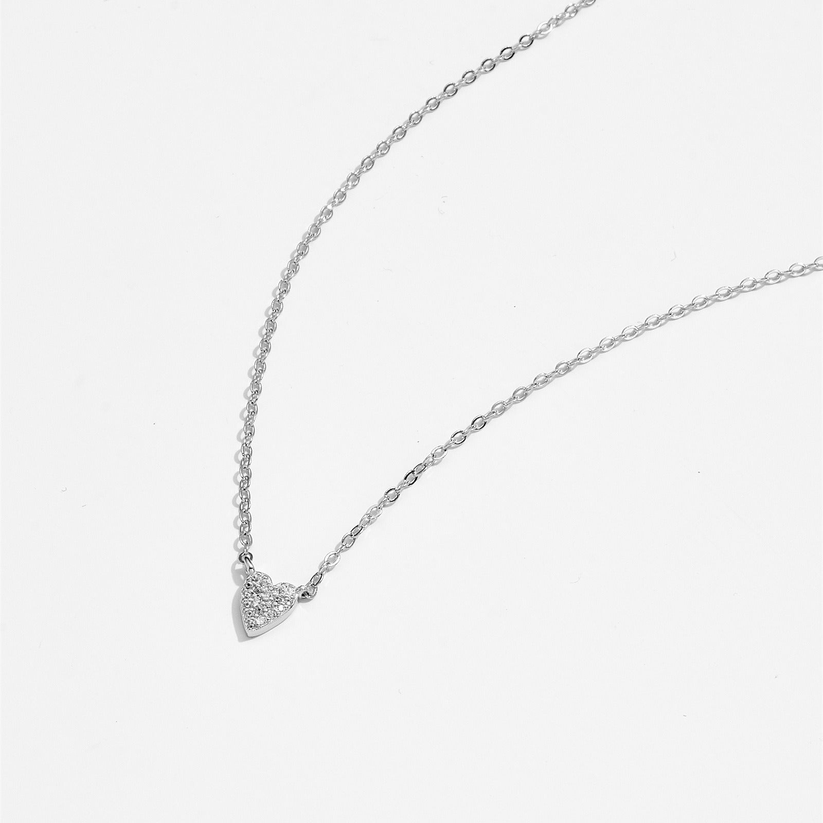 Juliet – Kette Herz aus 925 Sterlingsilber mit Diamant