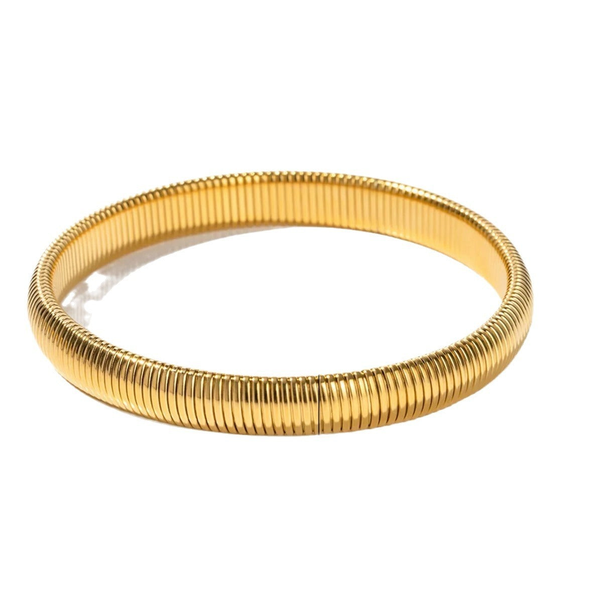 Mathilde – Armband Schlange Groß Erweiterbar Gold