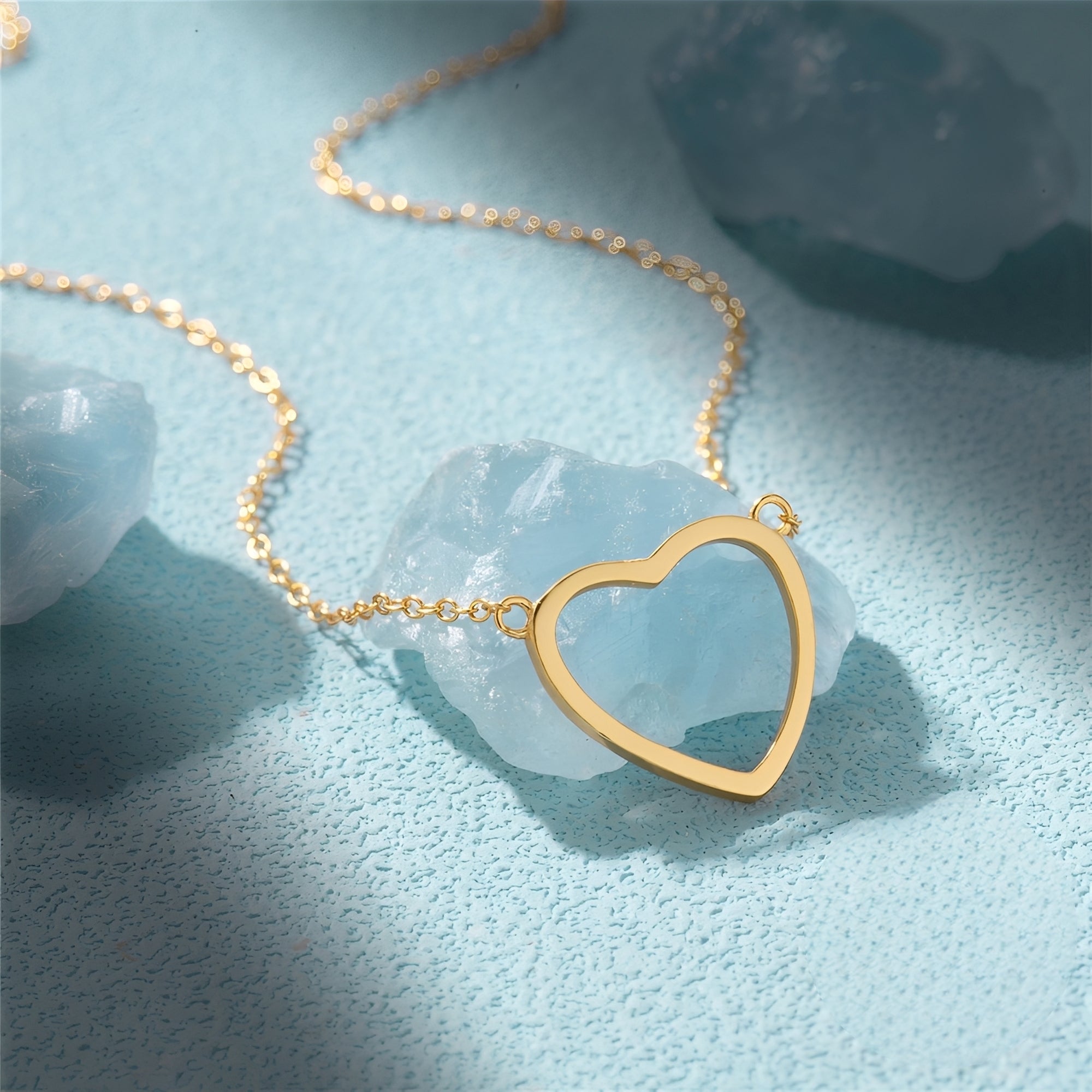 Mika – Kette Anhänger Herz Zart Vergoldet