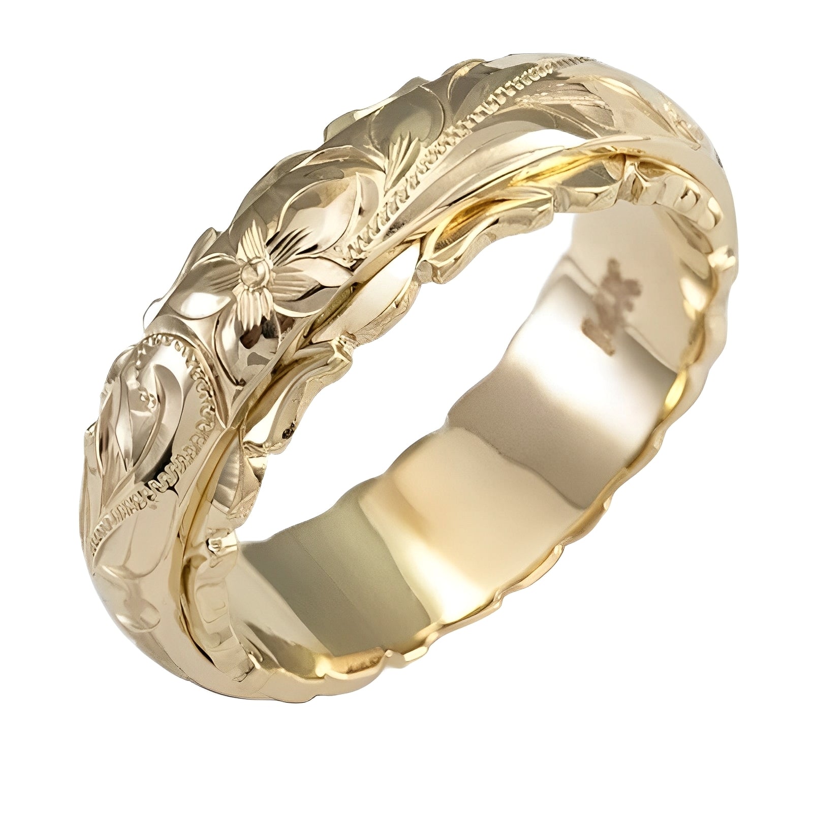 Melanie – Vintage-Ring mit Goldener Blume