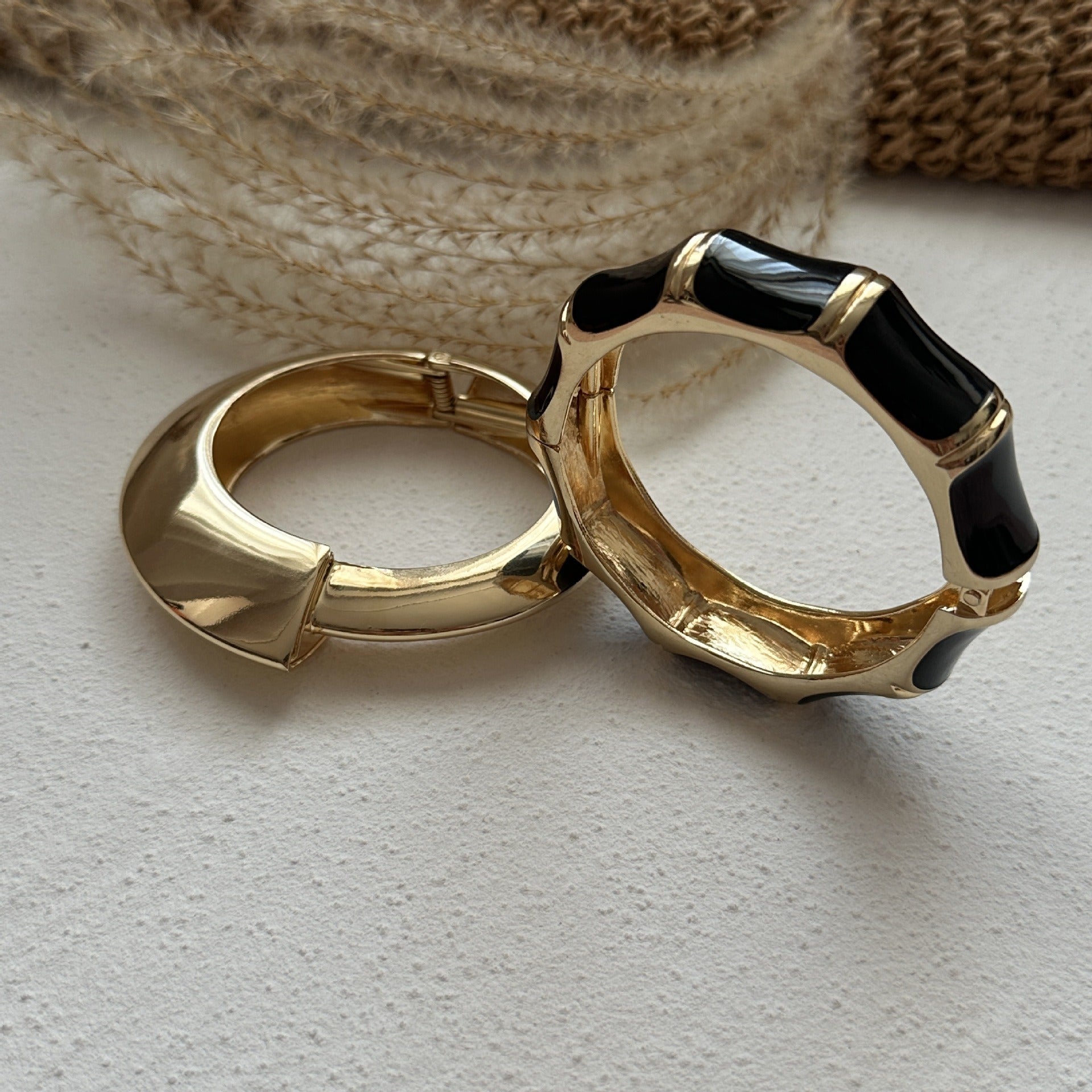 Naomi – Armband Bambus mit Farbblöcken