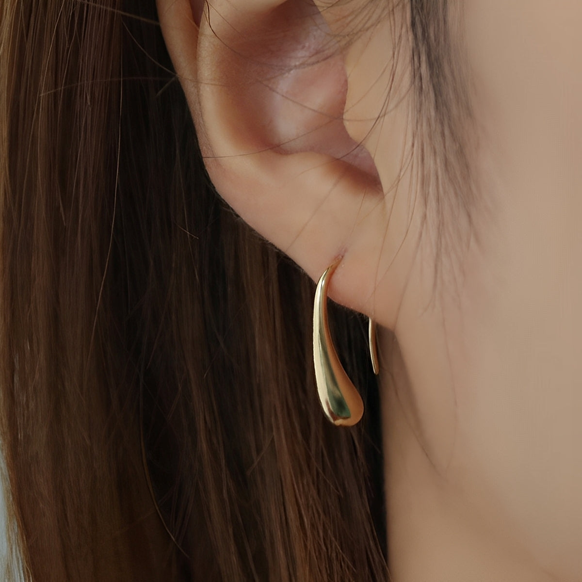 Maelys – Vintage Goldene Tropfen Ohrringe