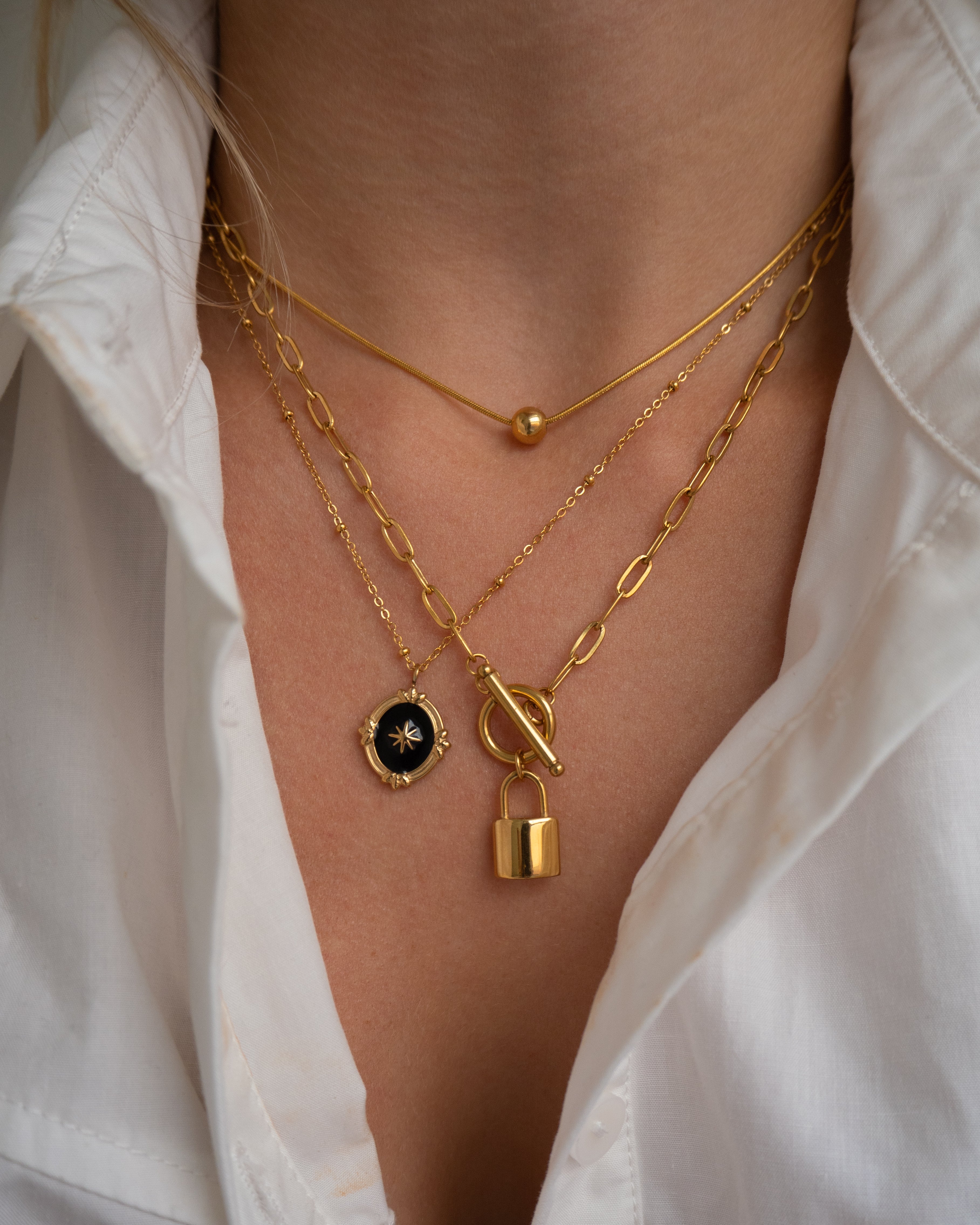 Goodlove - Schloss-Anhänger Kette Halskette