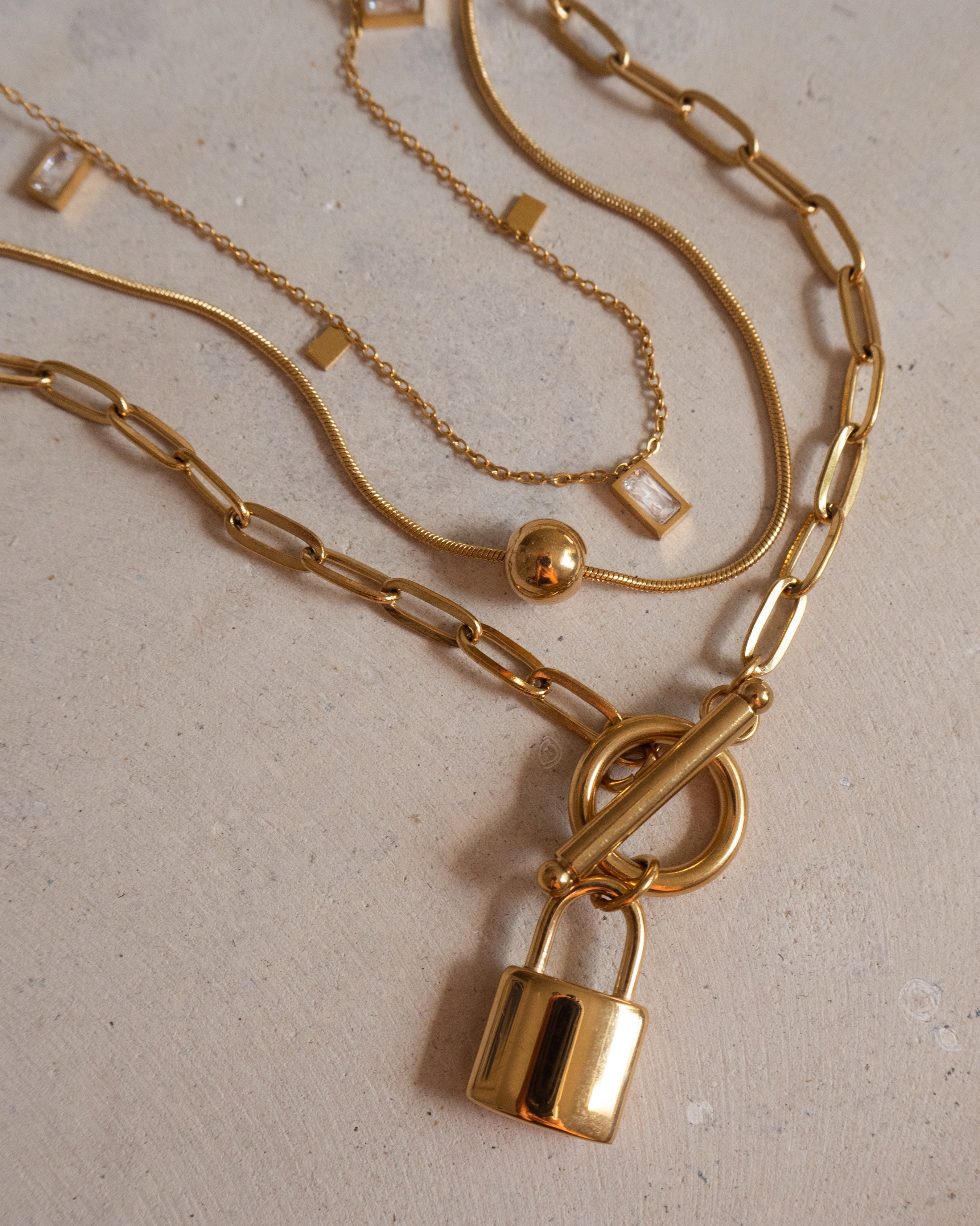 Goodlove - Schloss-Anhänger Kette Halskette