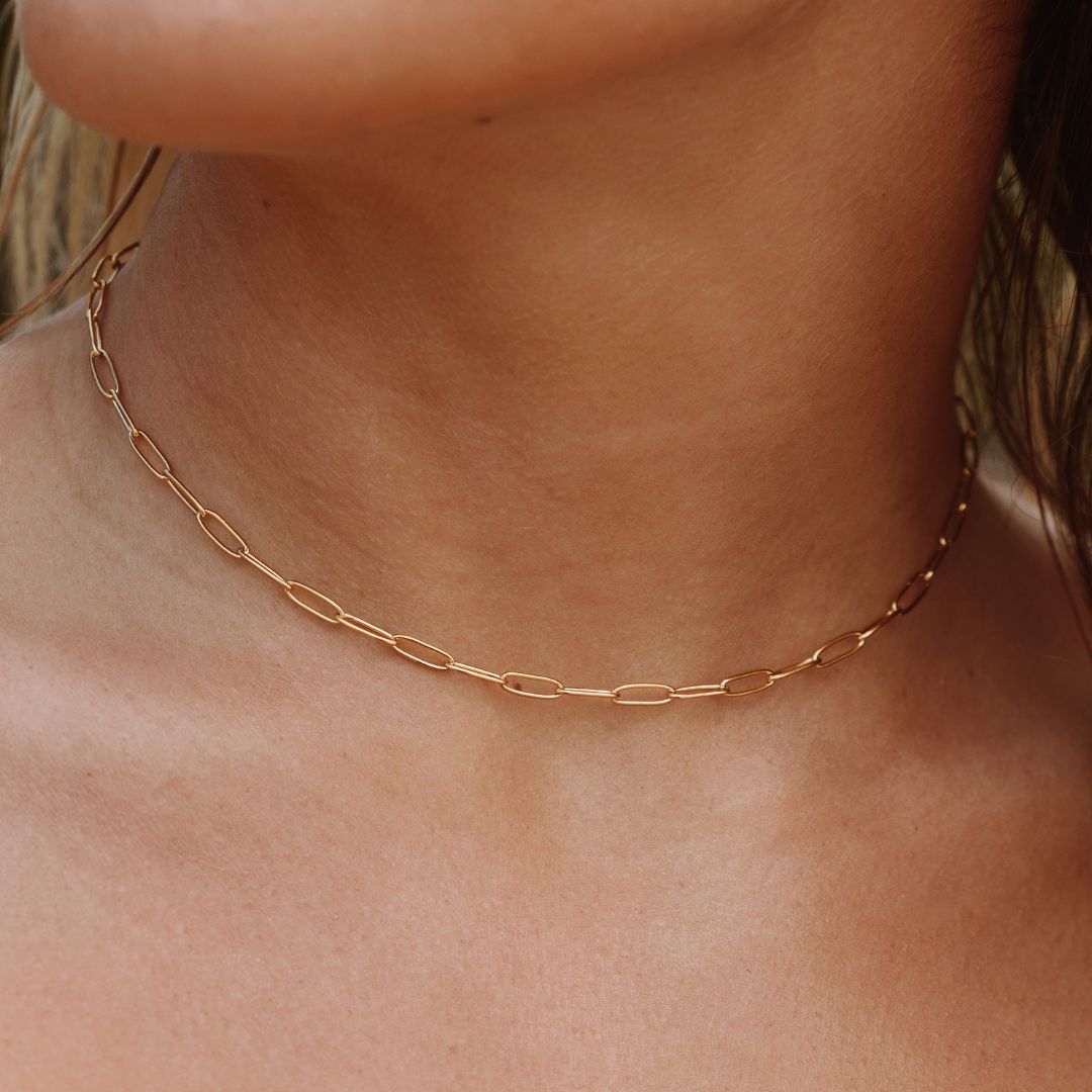 Ayah – Halskette Kette Paperclip Gold
