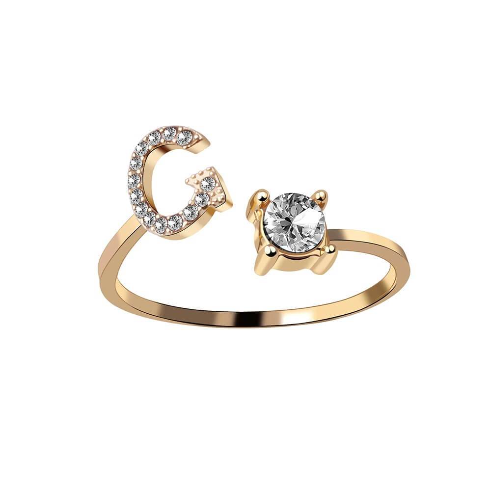 Nyla – Ring Initiale mit Zirkonia
