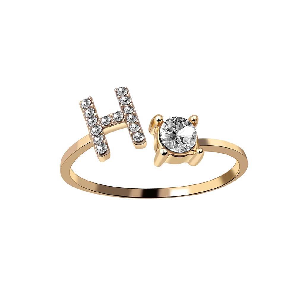 Nyla – Ring Initiale mit Zirkonia
