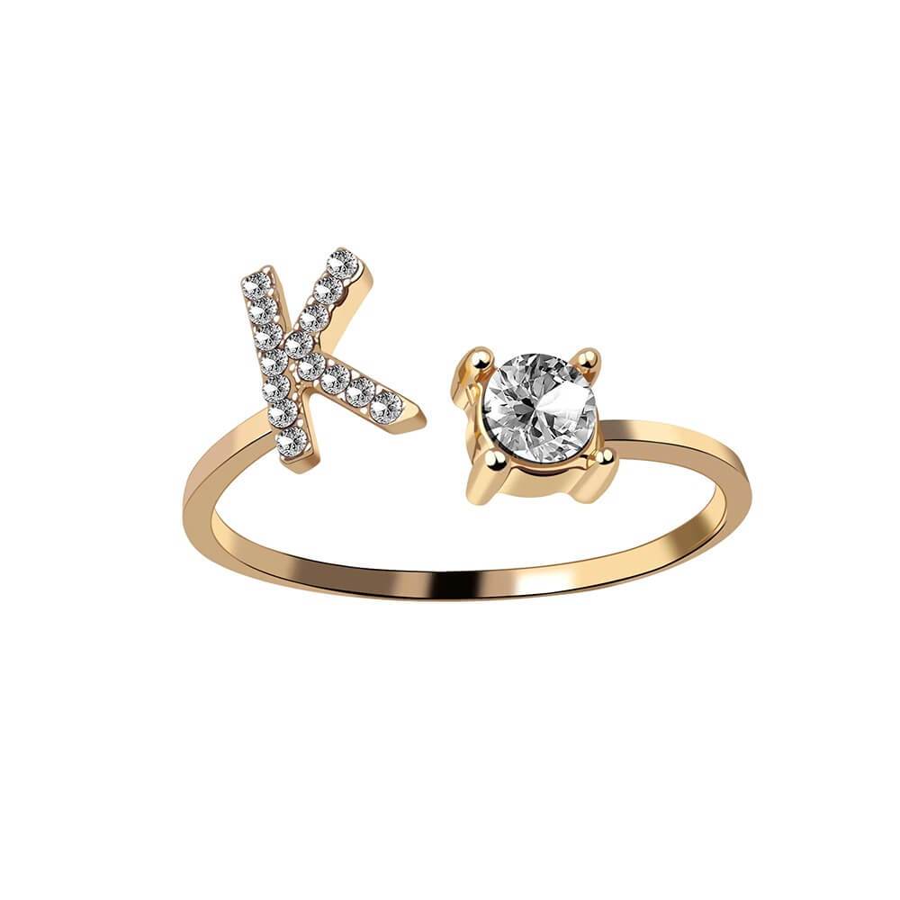 Nyla – Ring Initiale mit Zirkonia