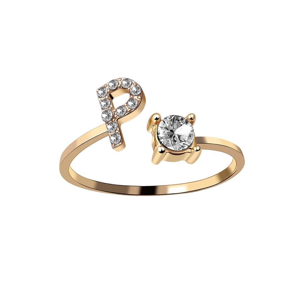 Nyla – Ring Initiale mit Zirkonia