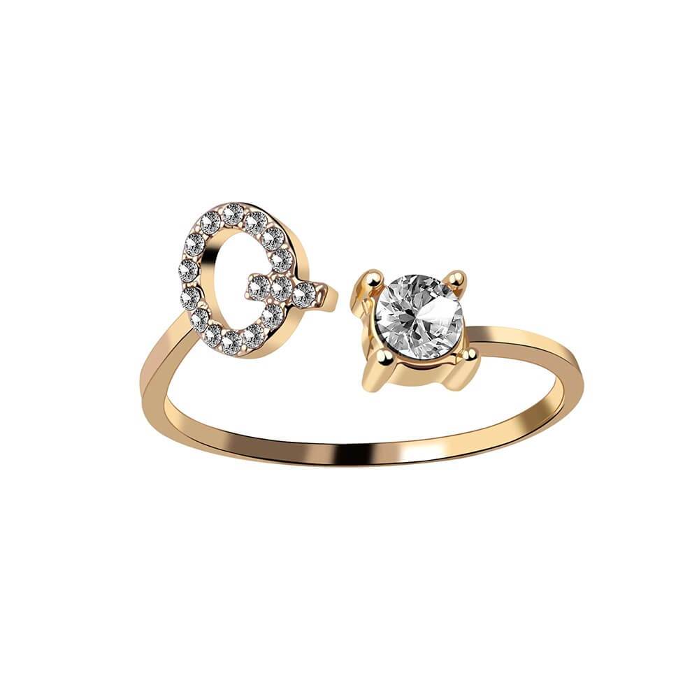 Nyla – Ring Initiale mit Zirkonia