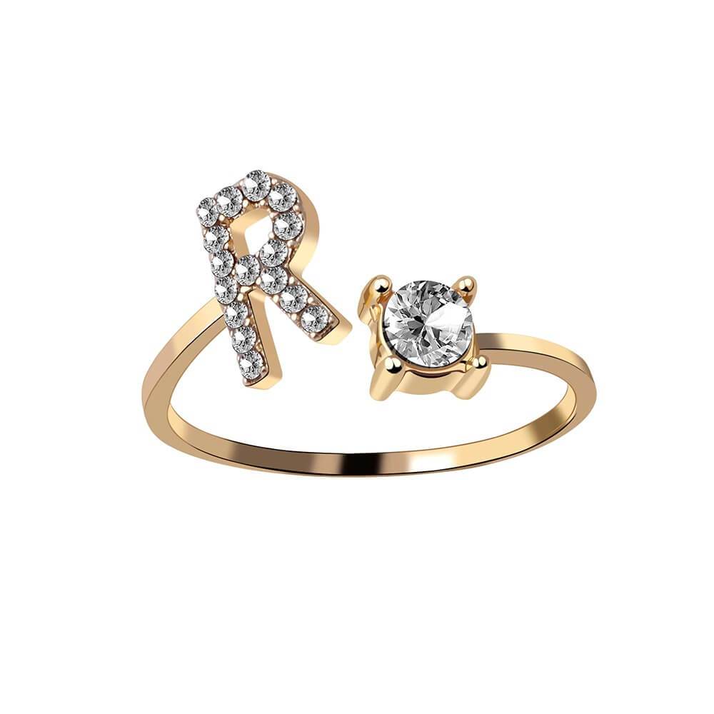 Nyla – Ring Initiale mit Zirkonia
