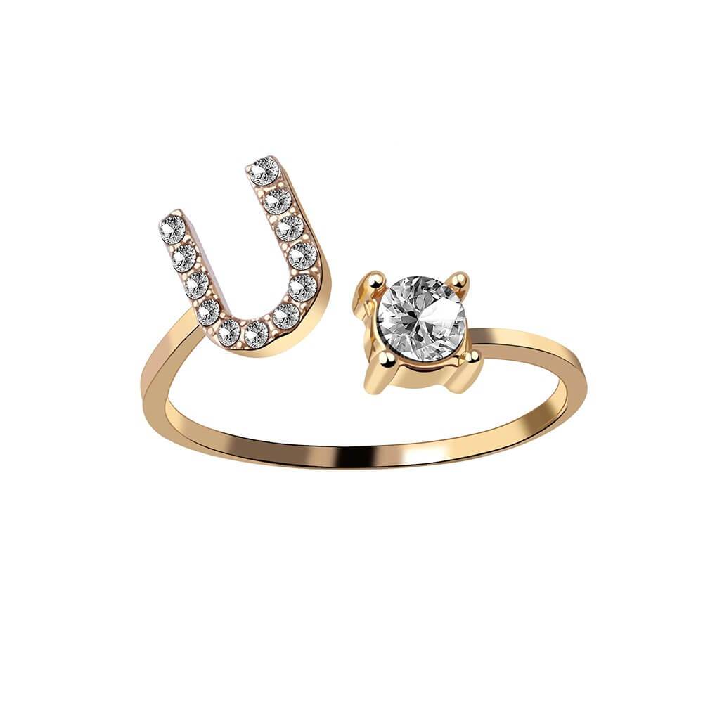 Nyla – Ring Initiale mit Zirkonia