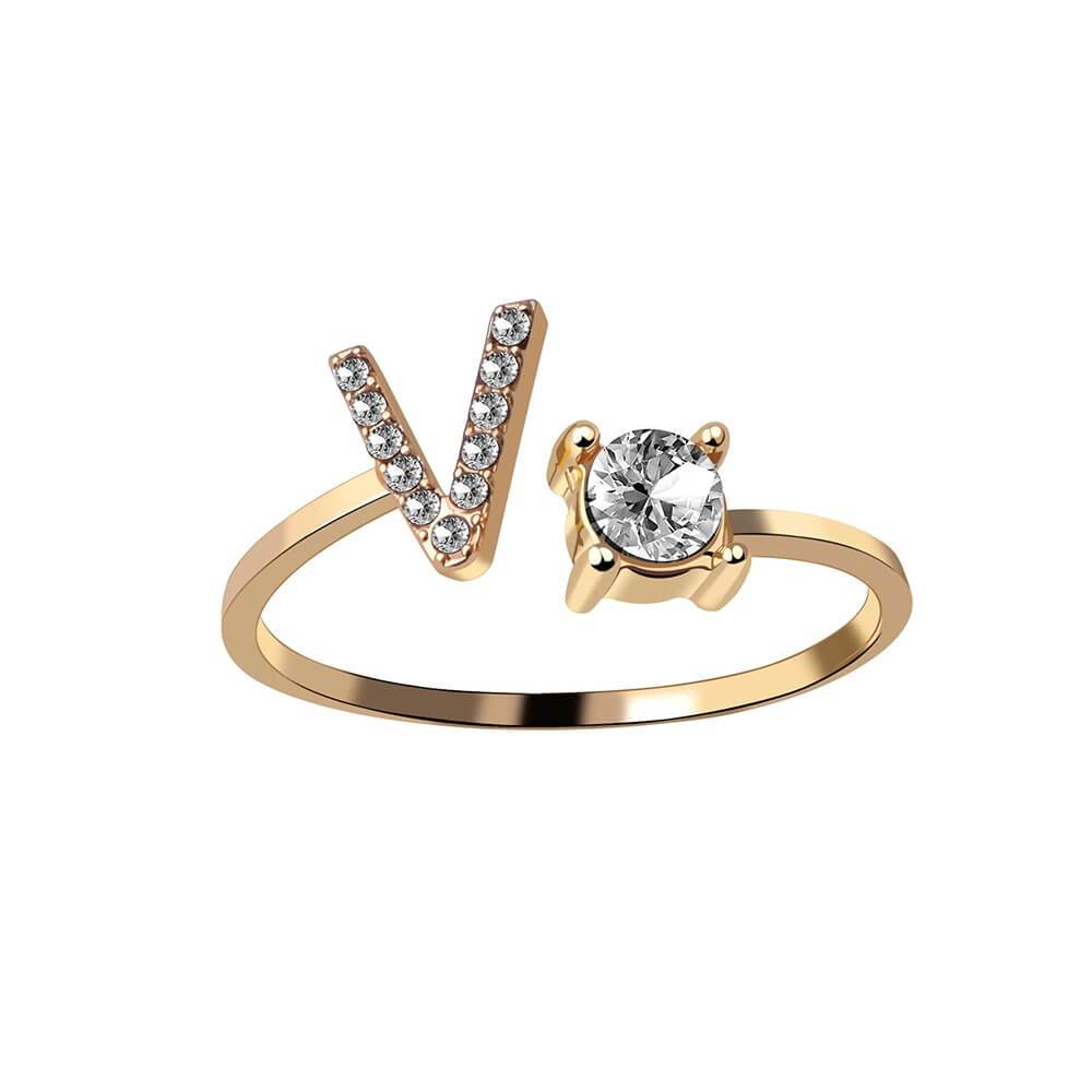 Nyla – Ring Initiale mit Zirkonia