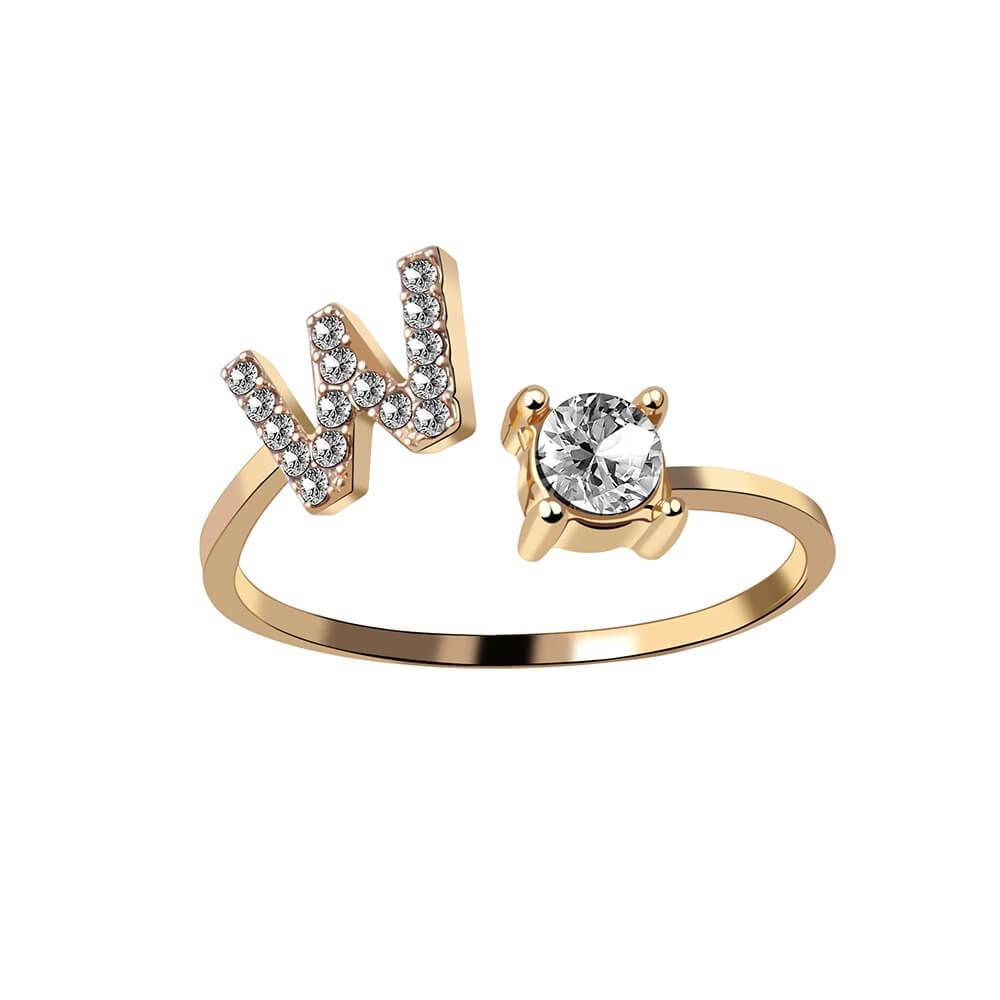 Nyla – Ring Initiale mit Zirkonia