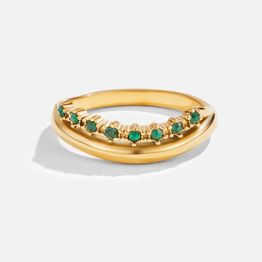 Issa – Überlagerte Elegante Smaragdring