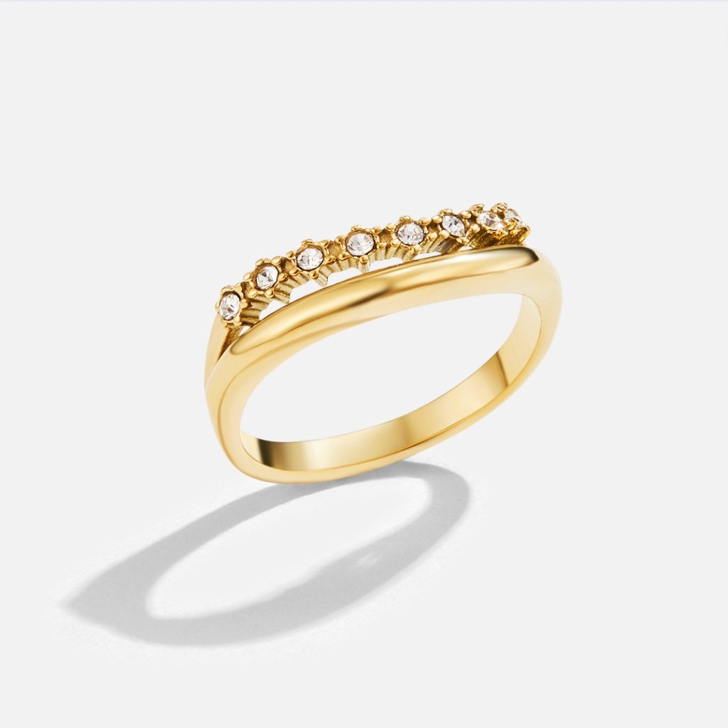 Marissa – Überlagerte Ring Weißer Kristall