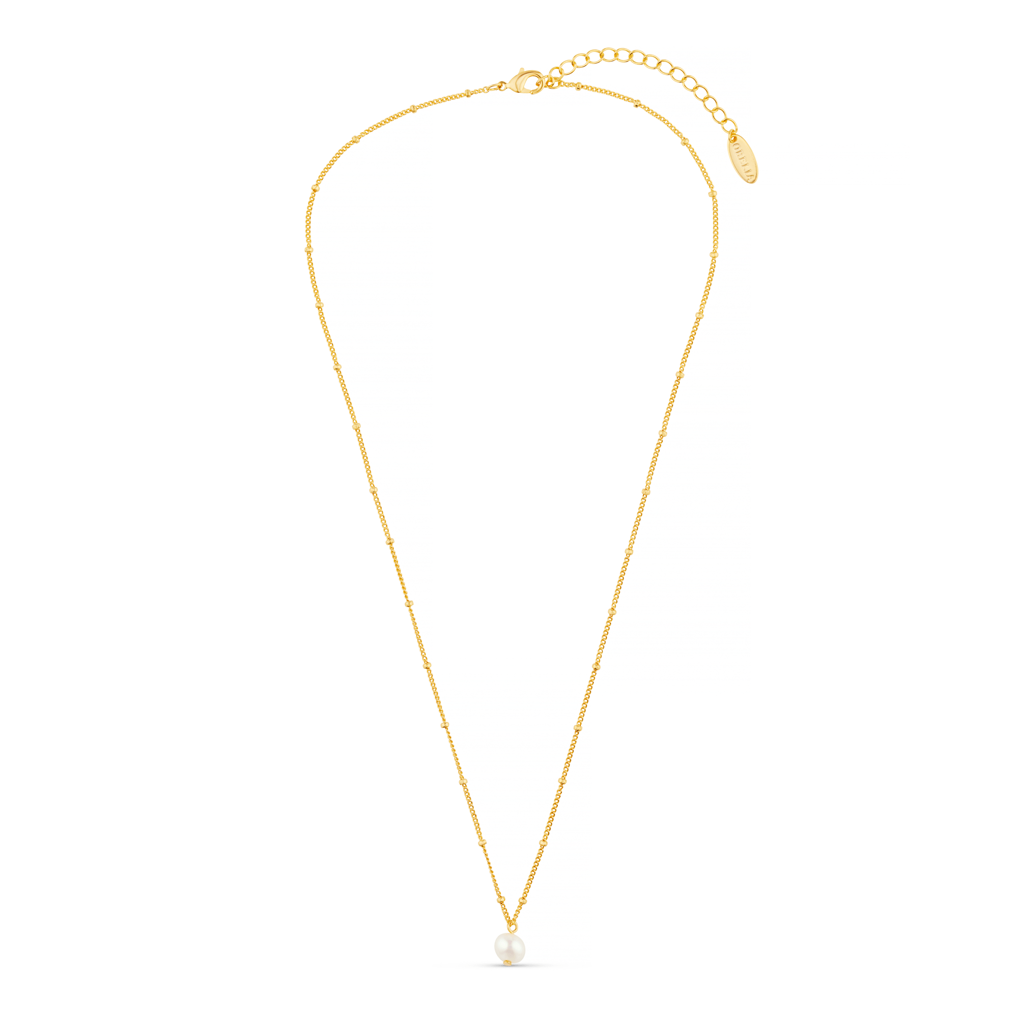 Janna – Satellitenkette mit goldenen Perlen