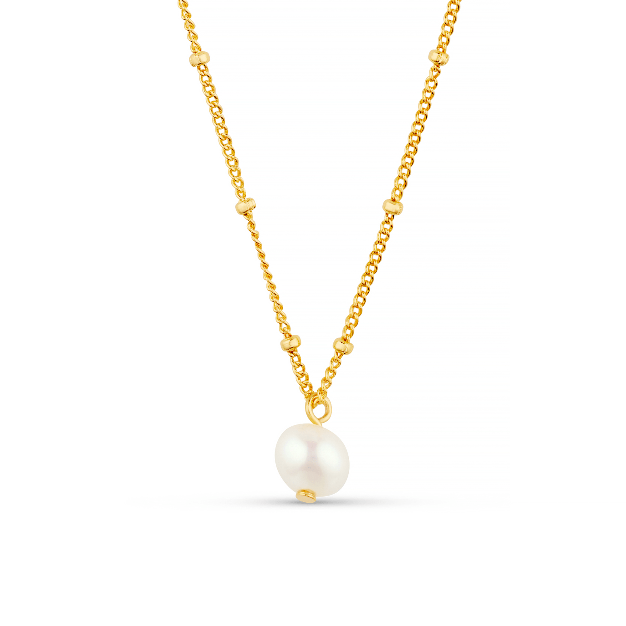Janna – Satellitenkette mit goldenen Perlen