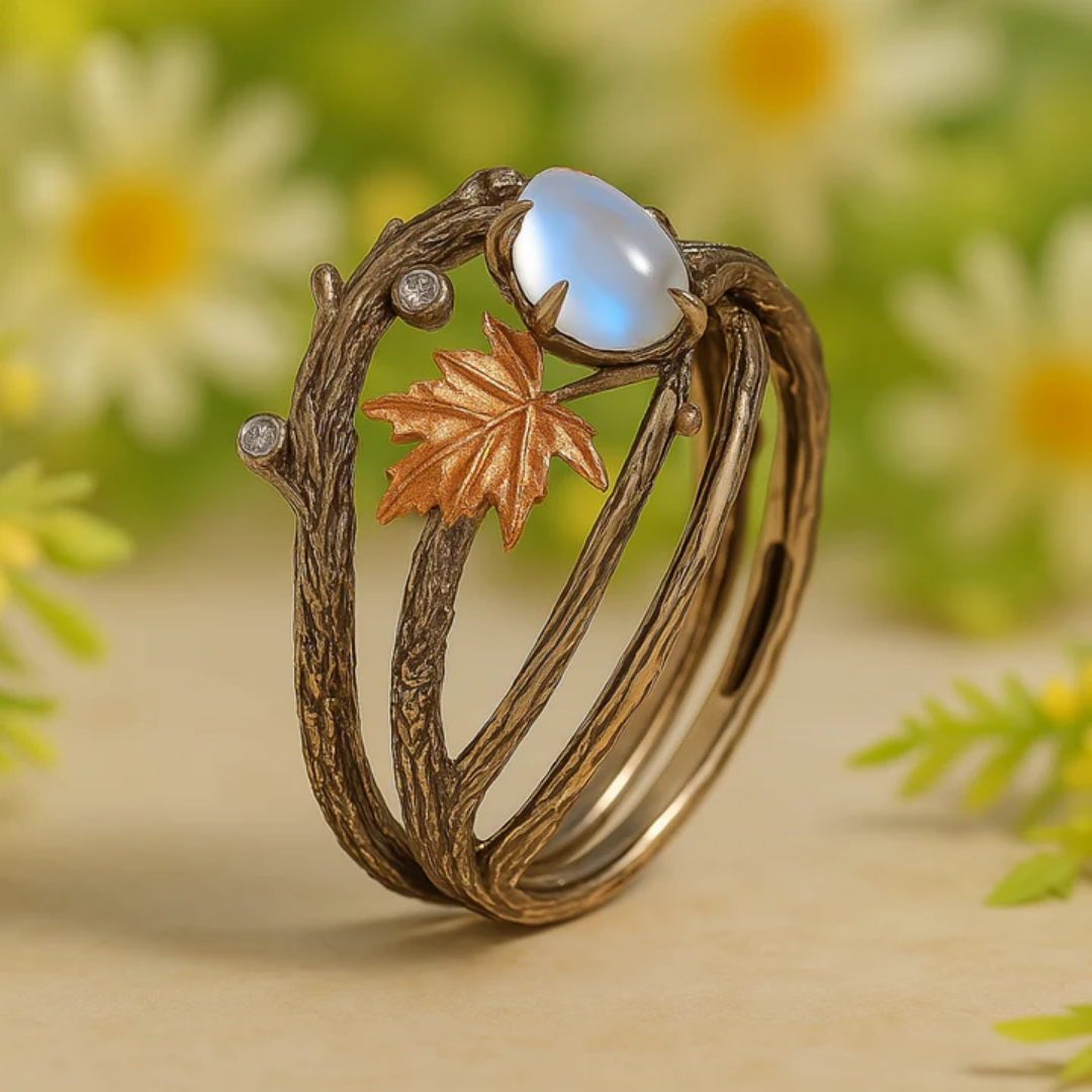 Luna – Natürlicher Mondstein Ring