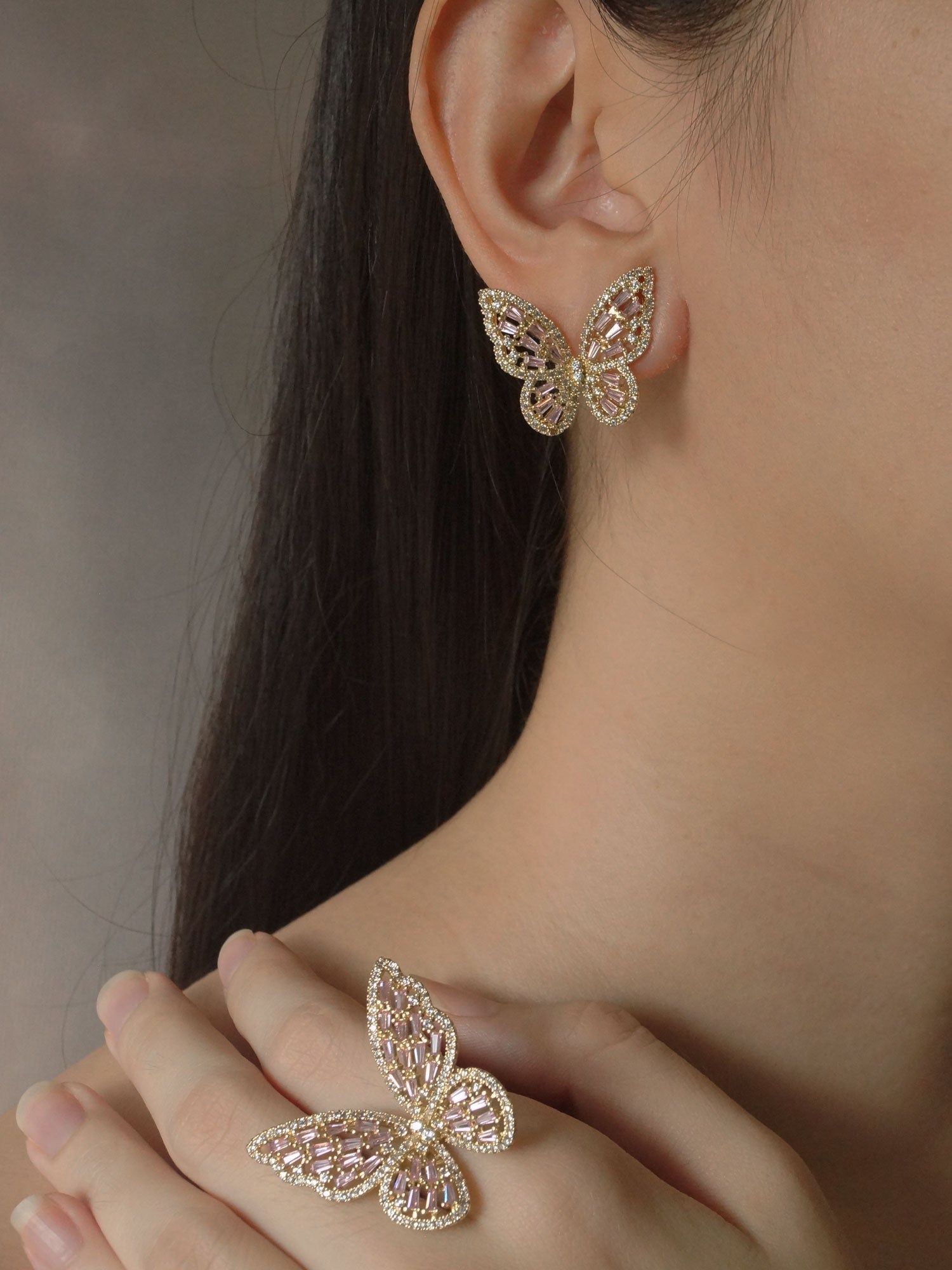 Niamh - Schmetterling-Ohrringe