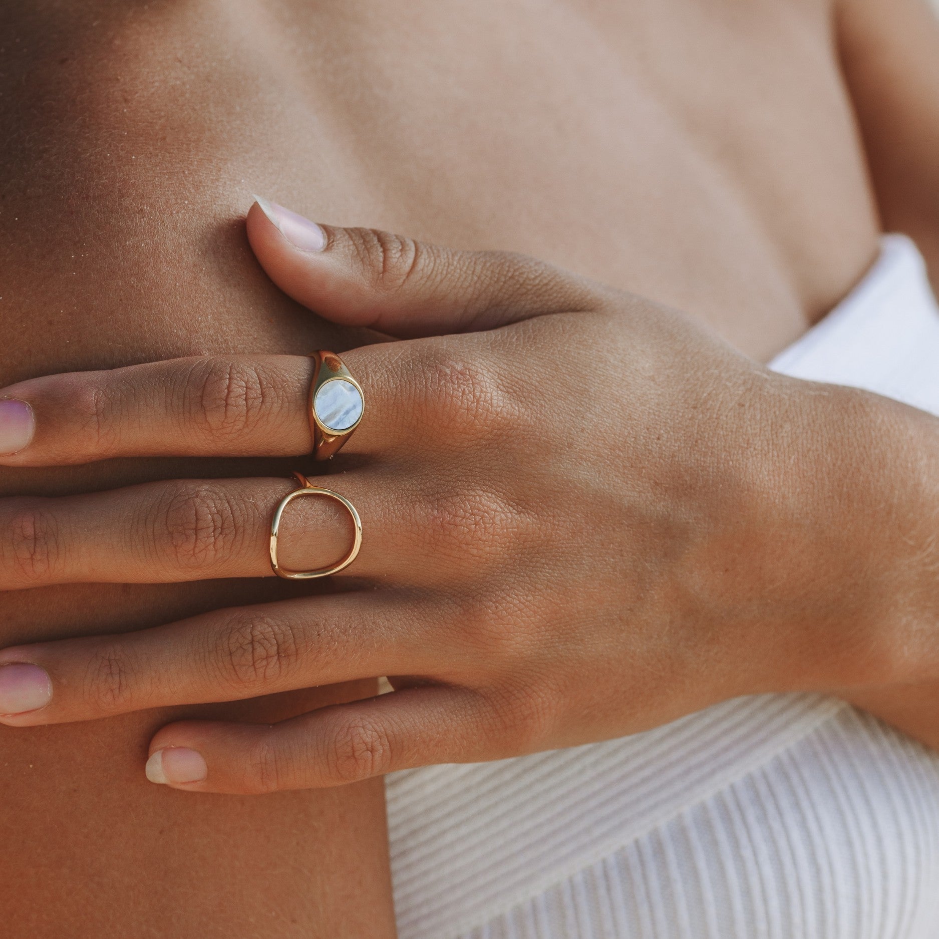 Bailey – Ovaler Minimalistischer Goldring
