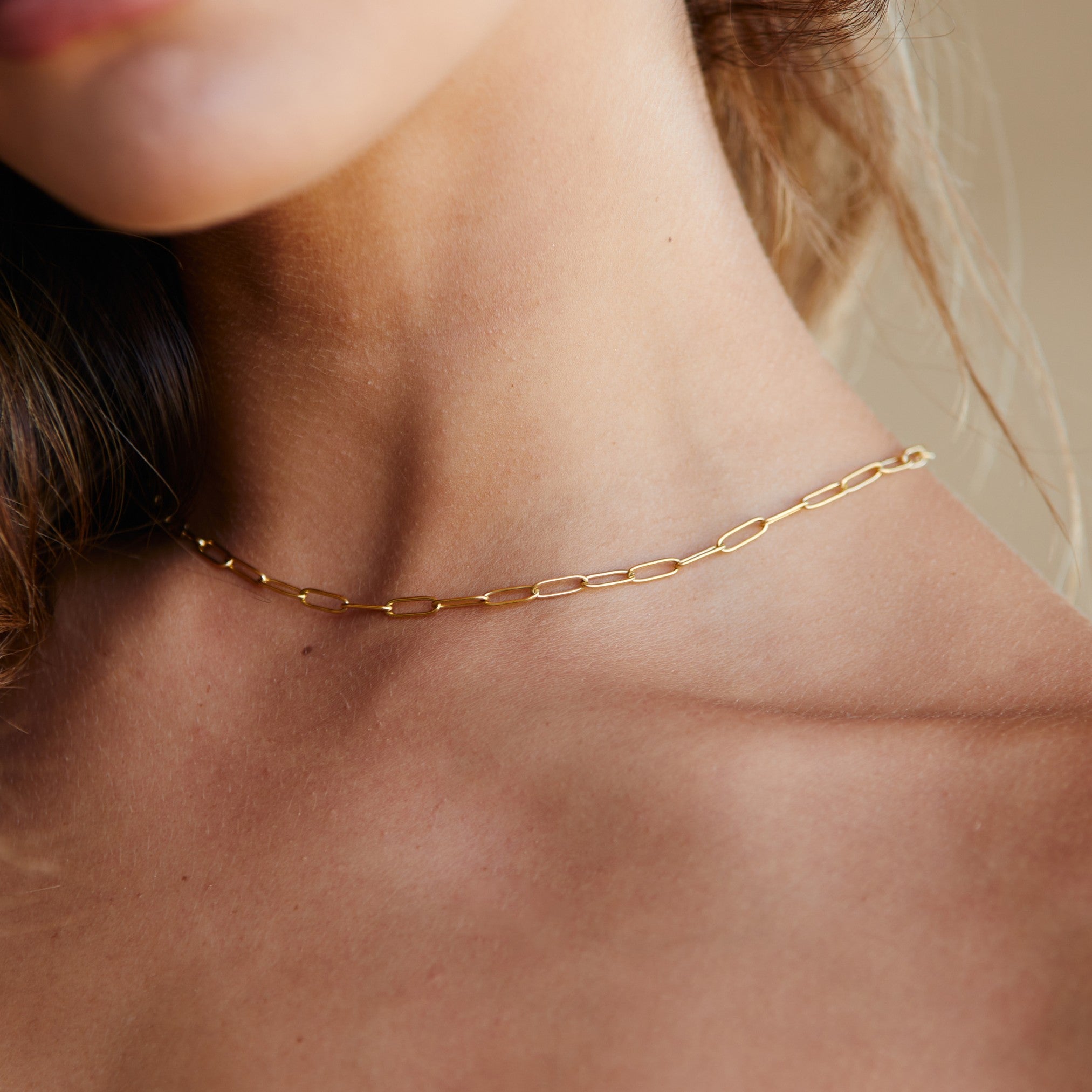 Ayah – Halskette Kette Paperclip Gold