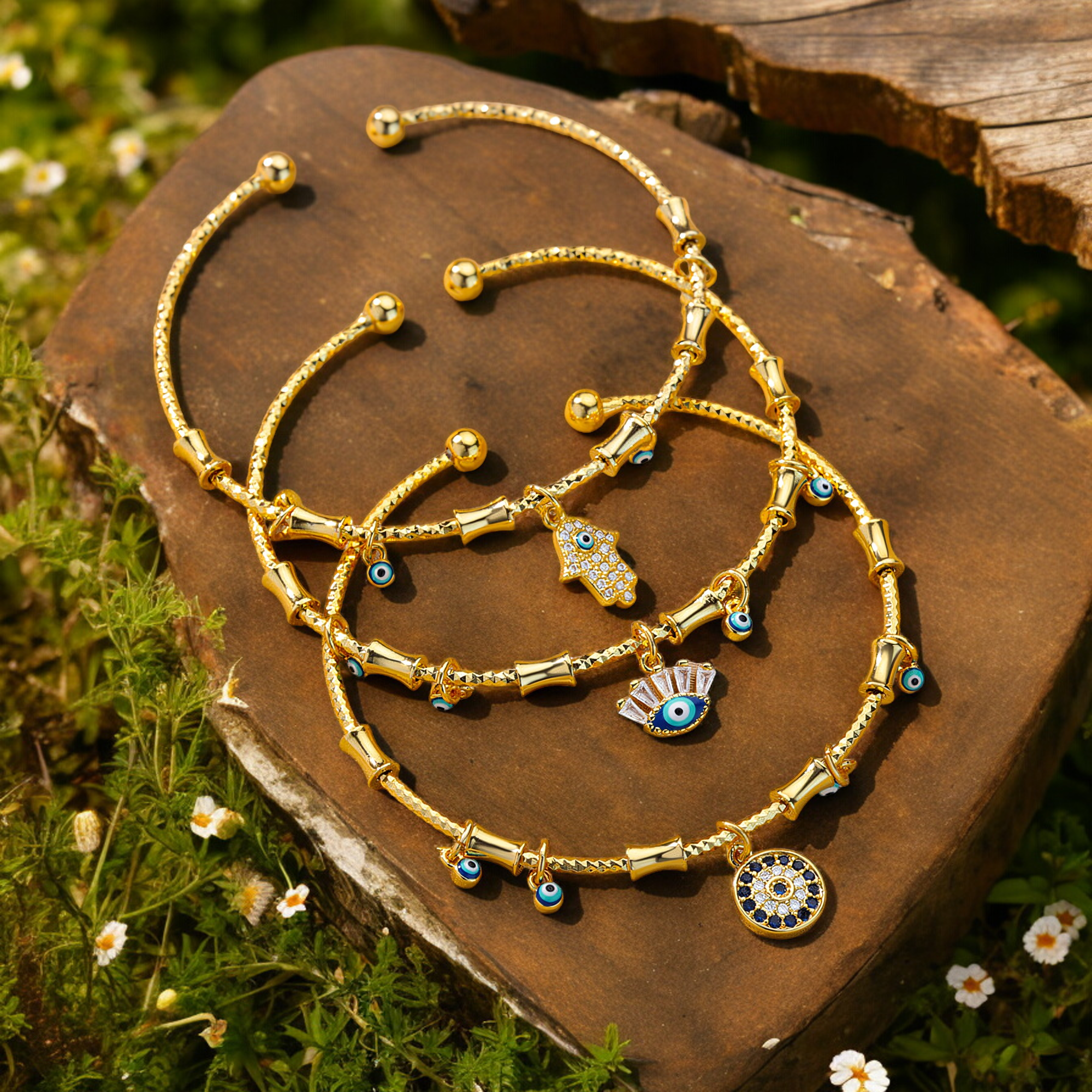 Yasmina – Armband Talisman Böses Auge