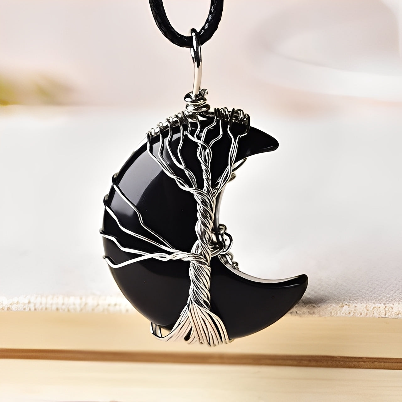 Kylie – Halskette Halbmond - Baum des Lebens