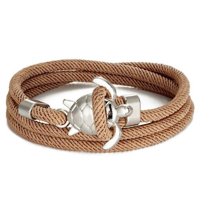 Miley – Handgemachtes Schildkrötenarmband aus Kordel
