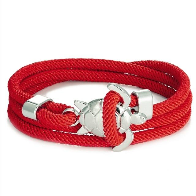 Miley – Handgemachtes Schildkrötenarmband aus Kordel
