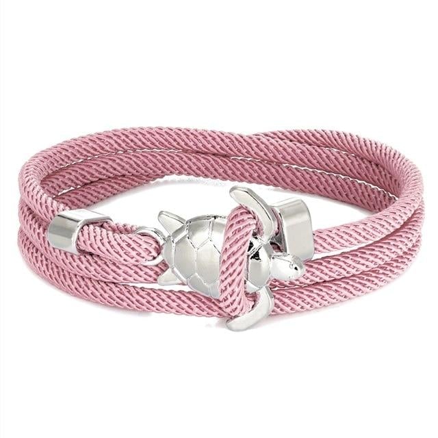 Miley – Handgemachtes Schildkrötenarmband aus Kordel