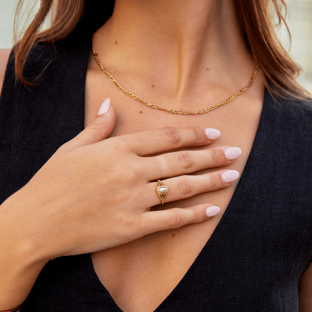 Ophelia – Vintage Royal Perlenring