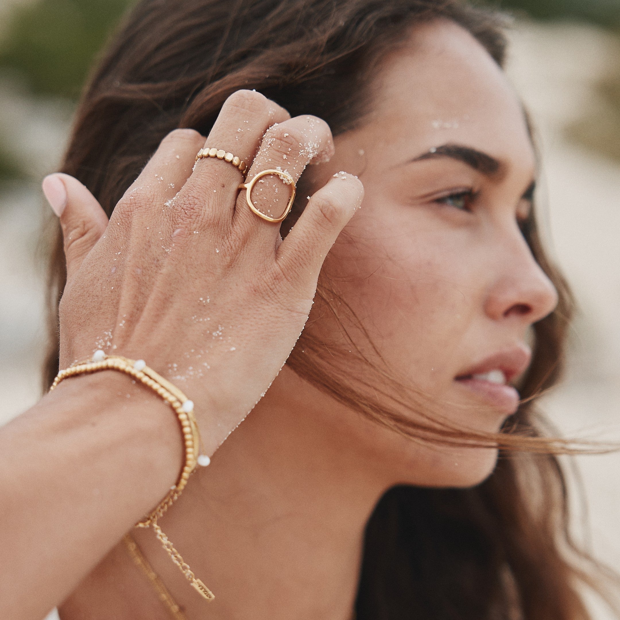 Bailey – Ovaler Minimalistischer Goldring