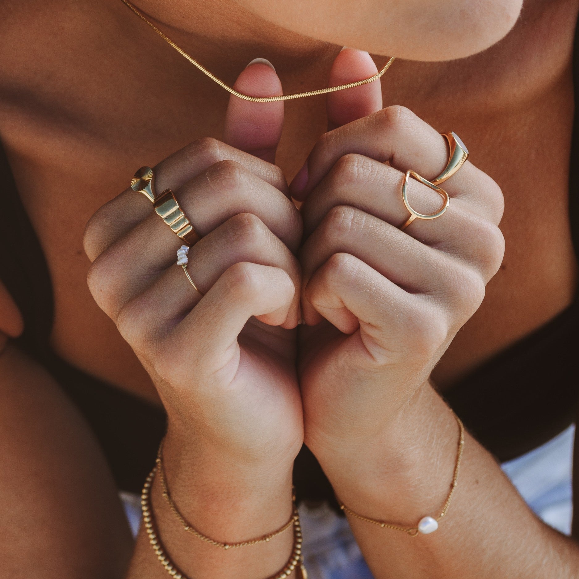 Bailey – Ovaler Minimalistischer Goldring