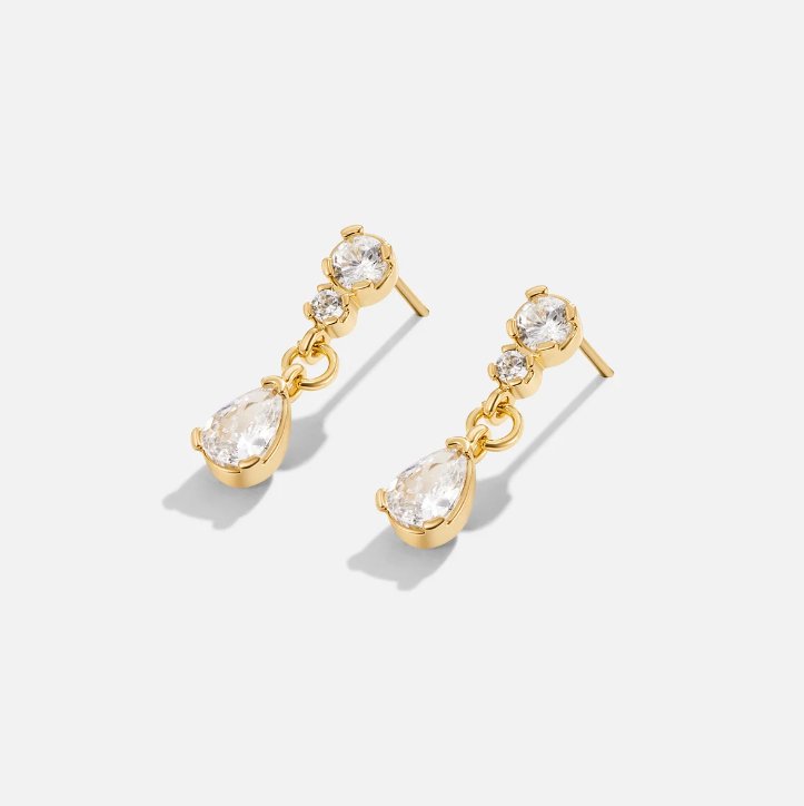 Yarina - Tropfenförmige Kristallohrringe