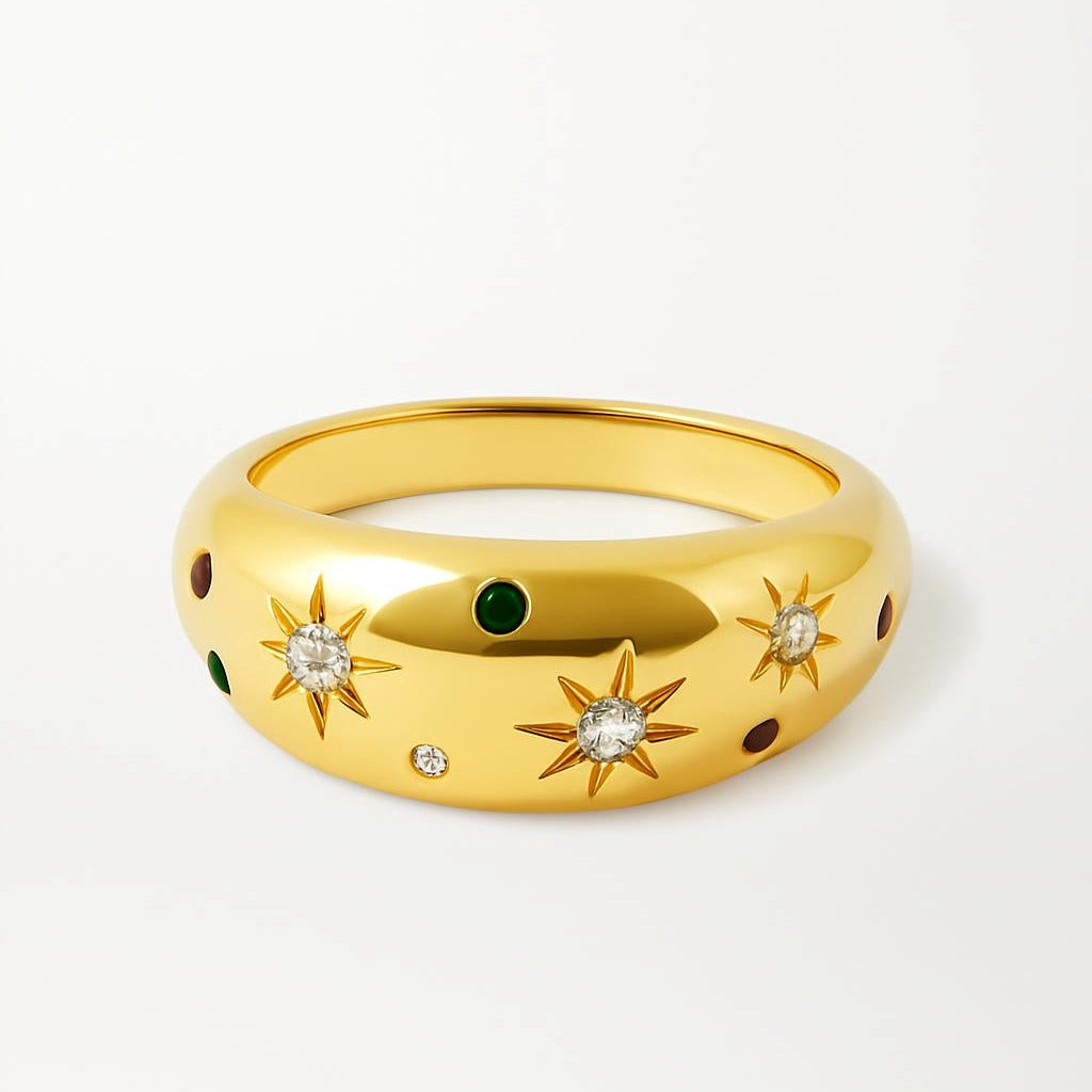 Lanie – Doppelring Funkelnder Stern