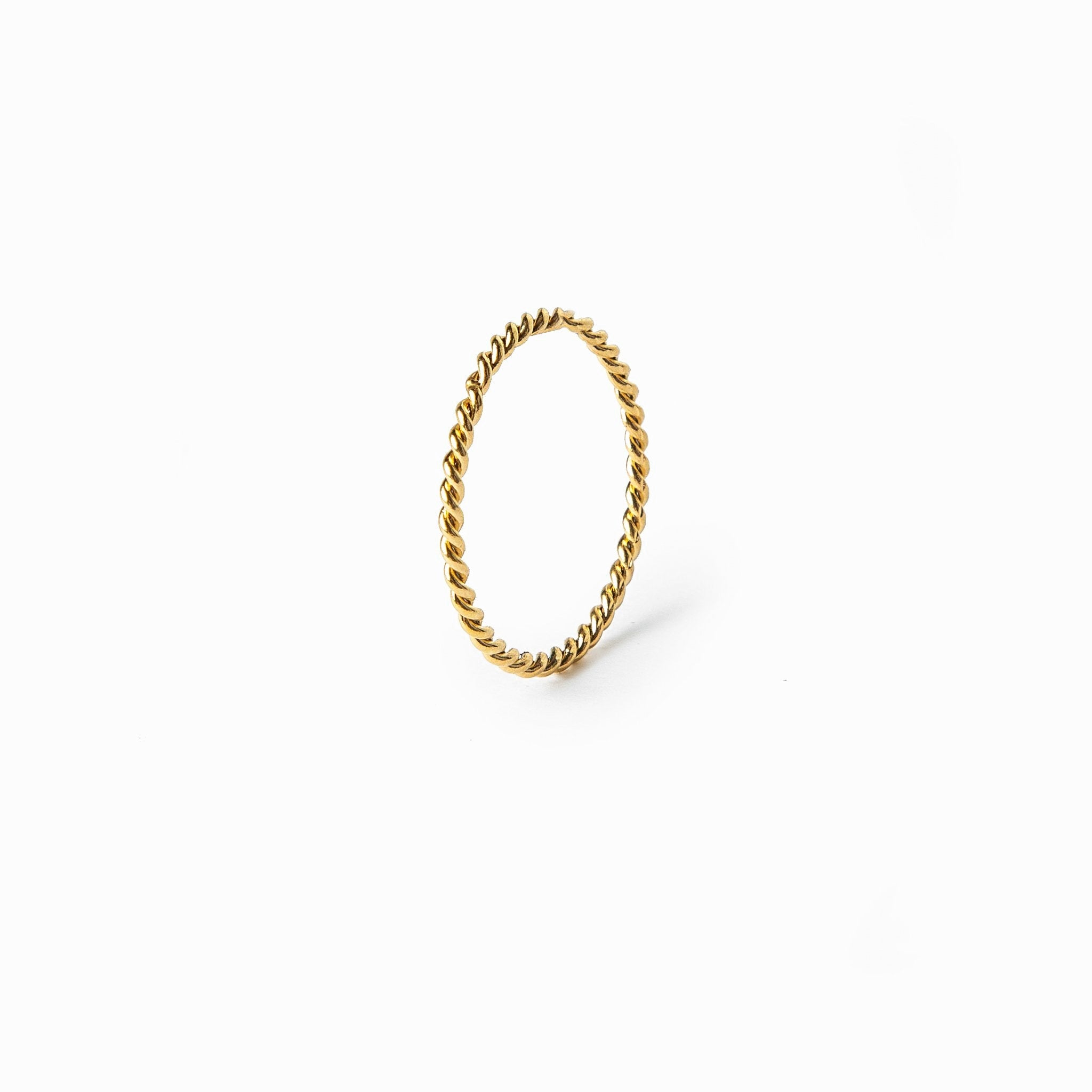 Mary – Bague Feine Seil Gedreht Gold
