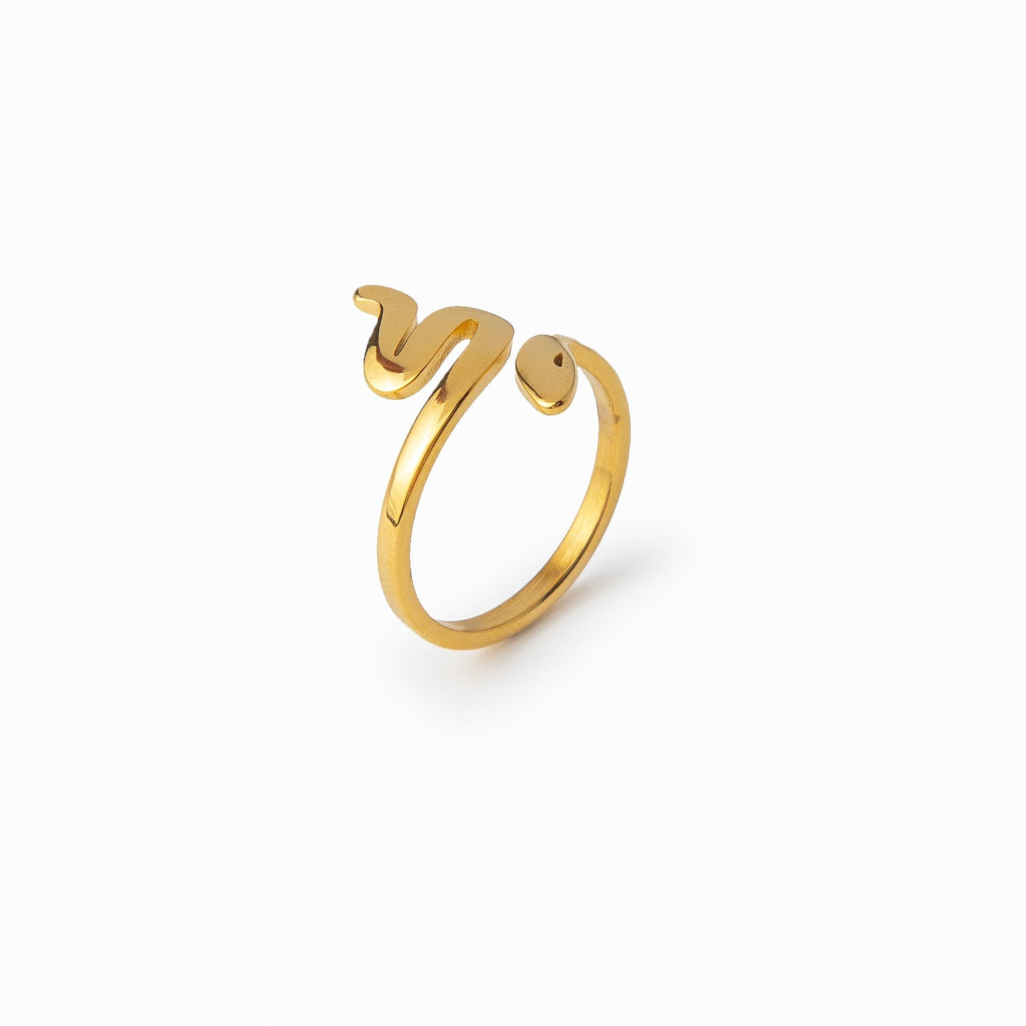 Naia – Vergoldeter Schlangen-Ring