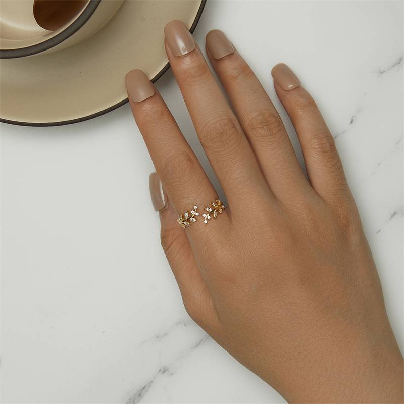 Zweig Blatt - Baum Blatt Ring