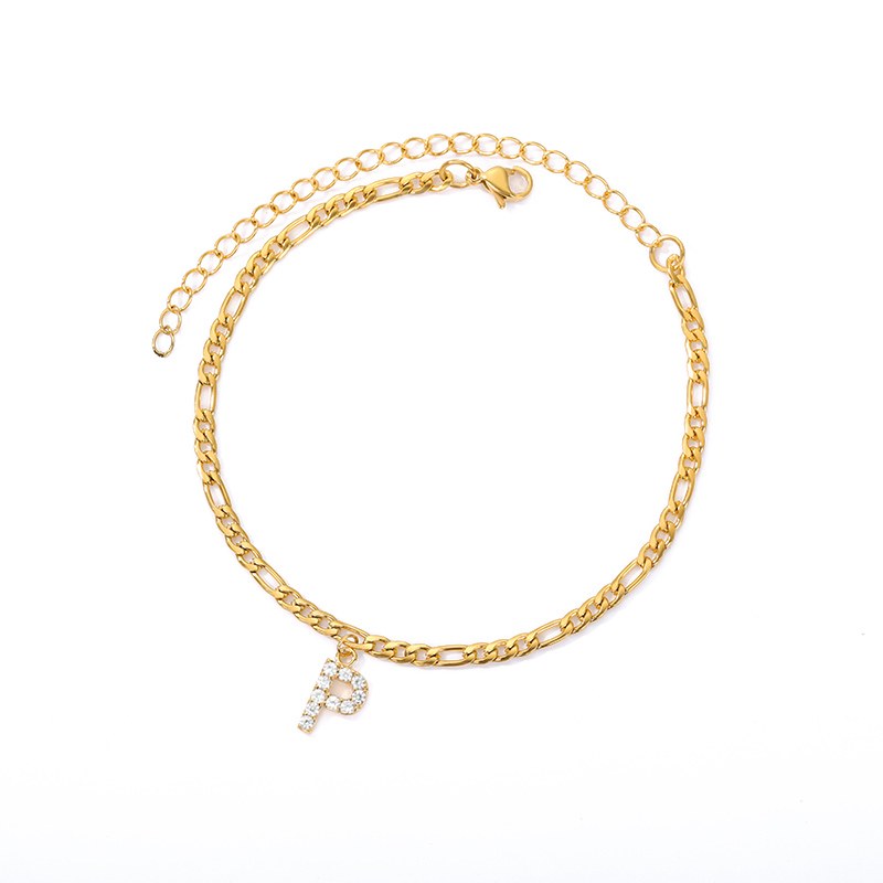 Love Initial Anklet - Fußkettchen mit ihrer Initiale