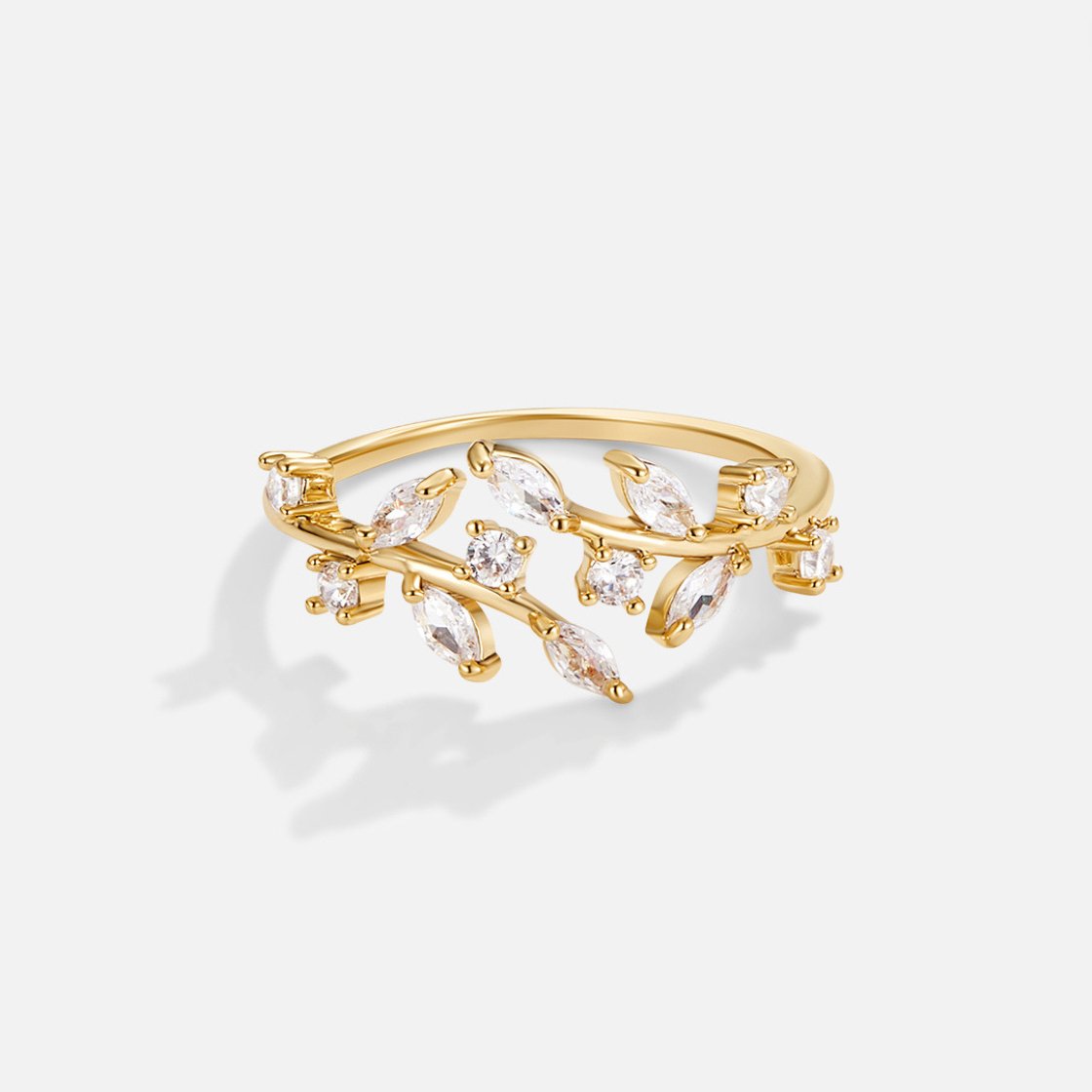 Aretha – Ring Liane Kristall in 18K Gold